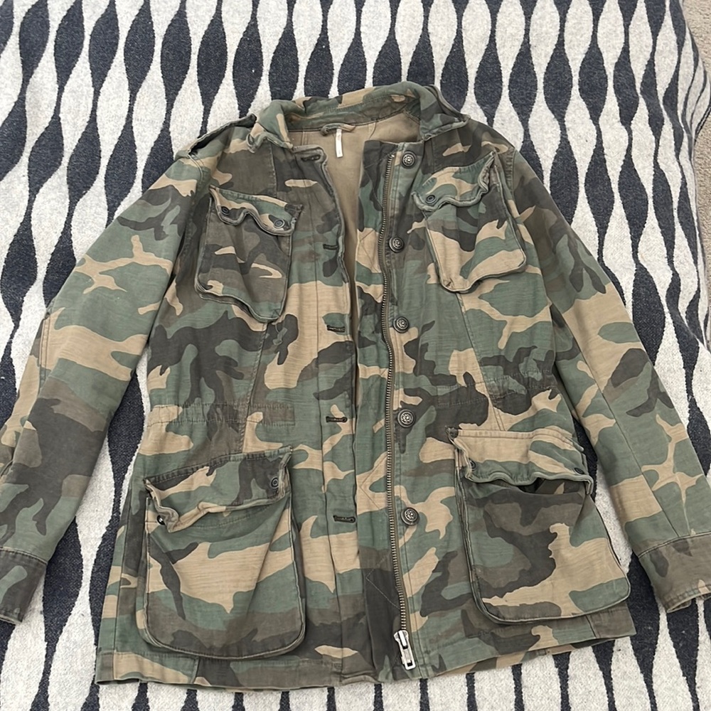 Free People Camo Jacket